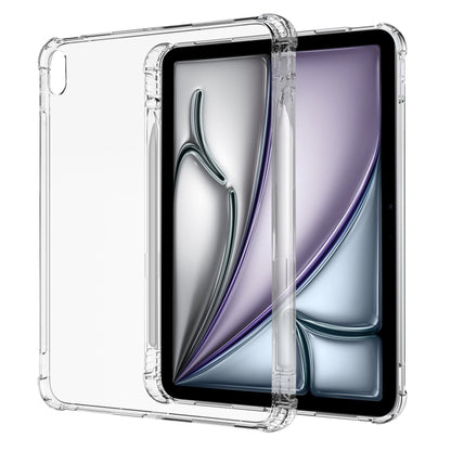 For iPad Air 13 2024 Highly Transparent TPU Full Thicken Corners Shockproof Protective Case with Pen Slot(Transparent) - iPad Air 13 2024 Cases by buy2fix | Online Shopping UK | buy2fix