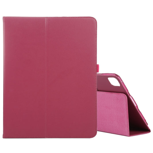 For iPad Air 11 2024 Litchi Texture Solid Color Leather Tablet Case(Rose Red) - iPad Air 11 2024 Cases by buy2fix | Online Shopping UK | buy2fix