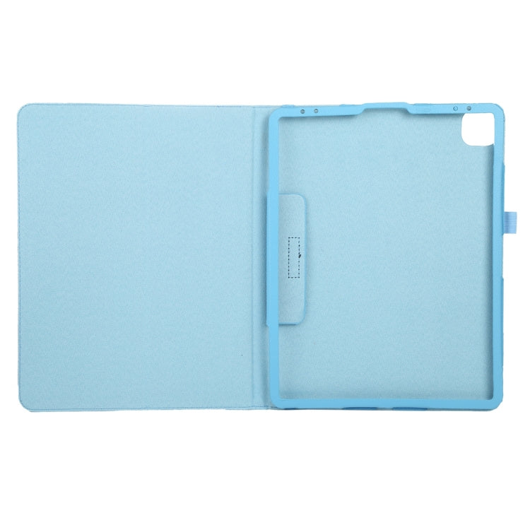 For iPad Air 11 2024 Litchi Texture Solid Color Leather Tablet Case(Sky Blue) - iPad Air 11 2024 Cases by buy2fix | Online Shopping UK | buy2fix