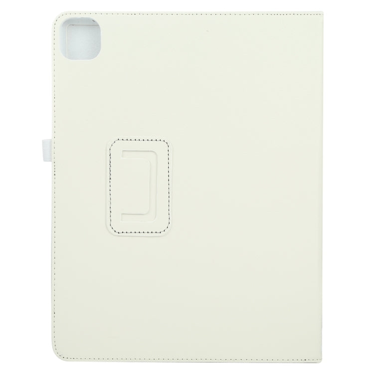 For iPad Pro 11 2024 Litchi Texture Solid Color Leather Tablet Case(White) - iPad Pro 11 2024 Cases by buy2fix | Online Shopping UK | buy2fix