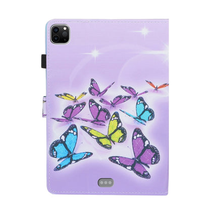 For iPad Pro 11 2024 Coloured Drawing Stitching Smart Leather Tablet Case(Butterflies) - iPad Pro 11 2024 Cases by buy2fix | Online Shopping UK | buy2fix