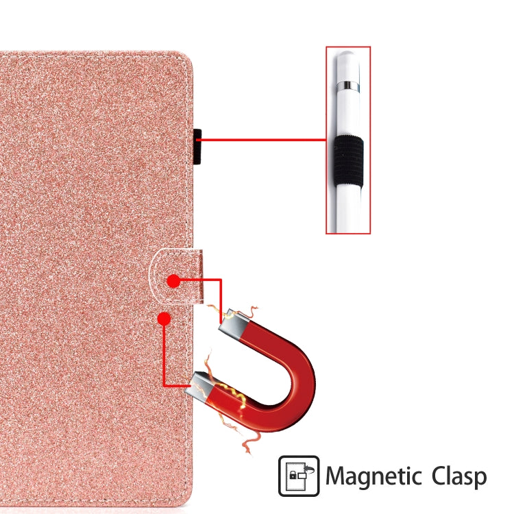 For iPad Pro 11 2024 Glitter Smart Leather Tablet Case(Rose Gold) - iPad Pro 11 2024 Cases by buy2fix | Online Shopping UK | buy2fix