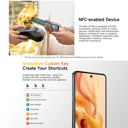 [HK Warehouse] Ulefone Note 18 Ultra, 6GB+256GB, Side Fingerprint, 6.78 inch Android 13 MediaTek Dimensity 720 5G MT6853 Octa Core 2.0GHz, NFC, Network: 5G(Titanium Gray) - Ulefone by Ulefone | Online Shopping UK | buy2fix