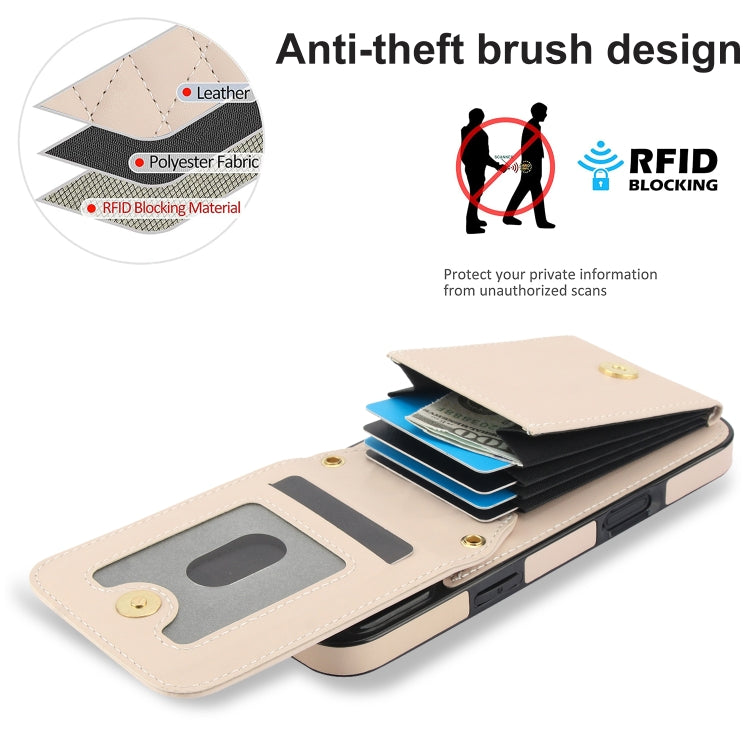 For iPhone 16 Pro Max YM015 Crossbody Rhombic Card Bag RFID Phone Case(White) - iPhone 16 Pro Max Cases by buy2fix | Online Shopping UK | buy2fix