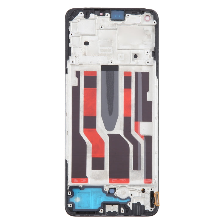 For OPPO Reno7 Lite OLED LCD Screen Digitizer Full Assembly with Frame - LCD Screen by buy2fix | Online Shopping UK | buy2fix