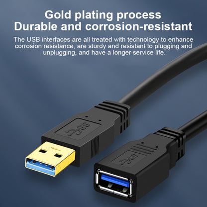 USB 3.0 Female To USB 3.0 Male PVC Cable, Length:0.3m(Black) - USB 3.0 by buy2fix | Online Shopping UK | buy2fix