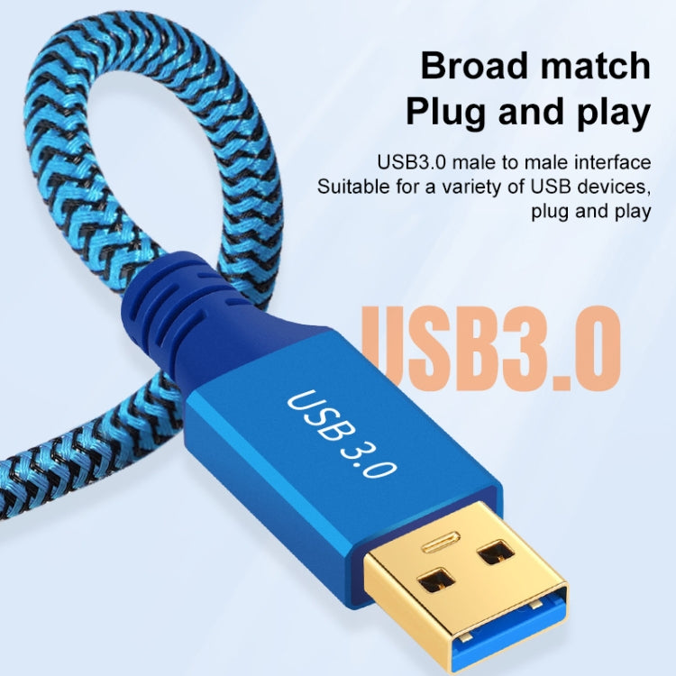 Printer / Hard Disk USB 3.0 Male to Male Connector Cable, Length:2m(Blue) - USB 3.0 by buy2fix | Online Shopping UK | buy2fix