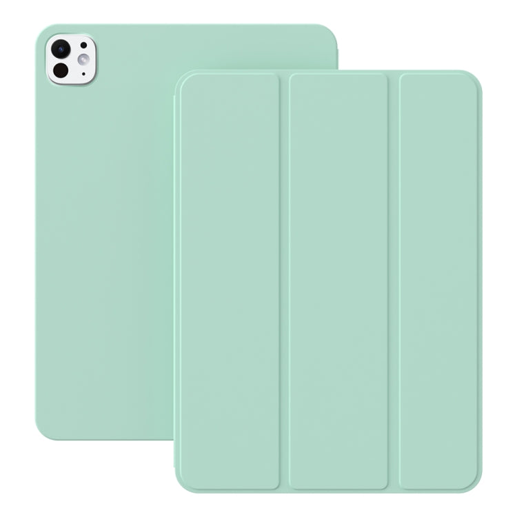 For iPad Pro 13 2024 Ultra-thin Double-sided Clip Magnetic Smart Tablet Case(Mint Green) - iPad Pro 13 2024 Cases by buy2fix | Online Shopping UK | buy2fix