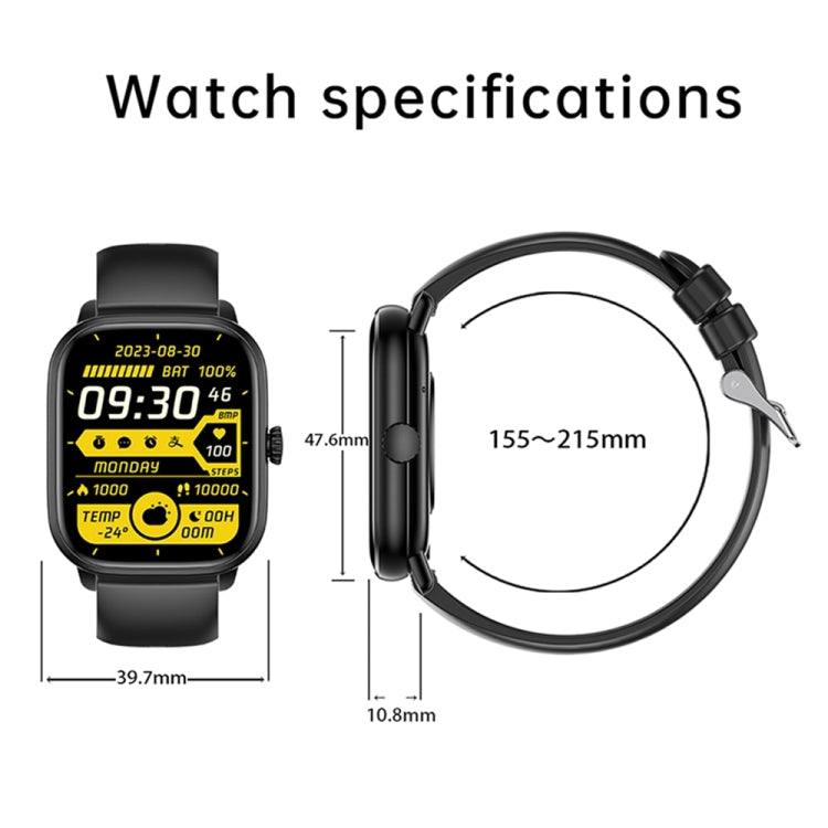 Y80 2.01 inch IPS HD Screen Smart Watch Supports Bluetooth Call / Health Monitoring(Black) - Smart Watches by buy2fix | Online Shopping UK | buy2fix