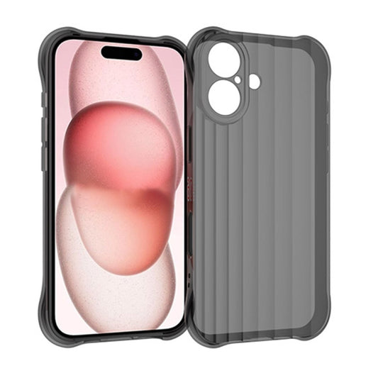 For iPhone 16 Water Ripple Fine Hole TPU Phone Case(Black) - iPhone 16 Cases by buy2fix | Online Shopping UK | buy2fix