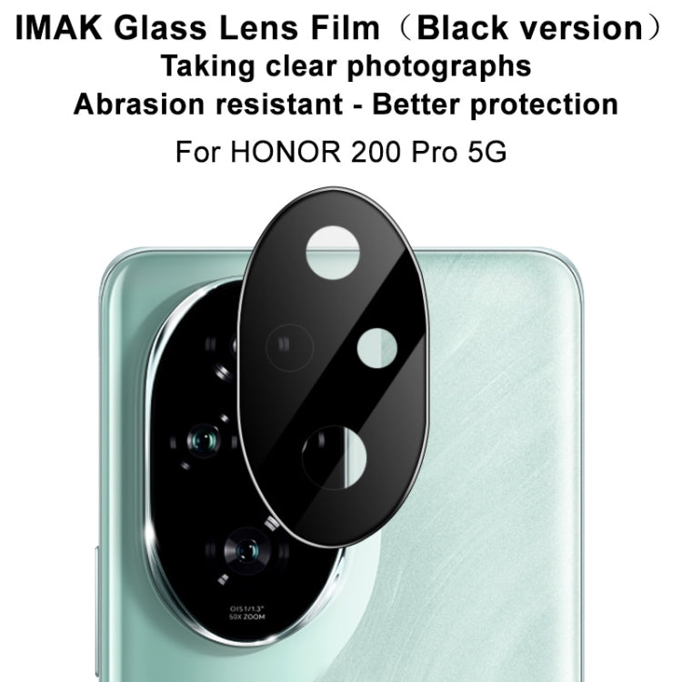 For Honor 200 Pro IMAK Rear Camera Lens Glass Film Black Version - Other by imak | Online Shopping UK | buy2fix