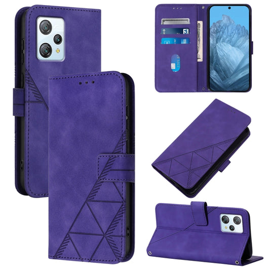 For Blackview A53 Crossbody 3D Embossed Flip Leather Phone Case(Purple) - More Brand by buy2fix | Online Shopping UK | buy2fix