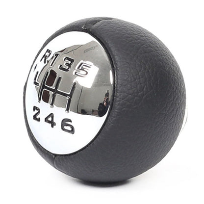 For Peugeot 307 / 308 Car Gear Lever Hand Ball Leather Gear Shift Knob, Style:6 Speed - Shift Knob by buy2fix | Online Shopping UK | buy2fix