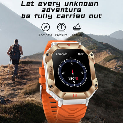 LEMFO KR80 2.0 inch BT5.1 IP67 Sport Smart Watch, Support Bluetooth Call / Sleep / Blood Oxygen / Heart Rate / Blood Pressure Health Monitor(Black+Camouflage) - Smart Watches by LEMFO | Online Shopping UK | buy2fix