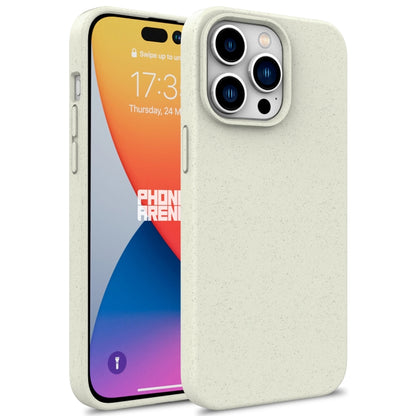 For iPhone 16 Pro Max Wheat Straw TPU Phone Case(White) - iPhone 16 Pro Max Cases by buy2fix | Online Shopping UK | buy2fix