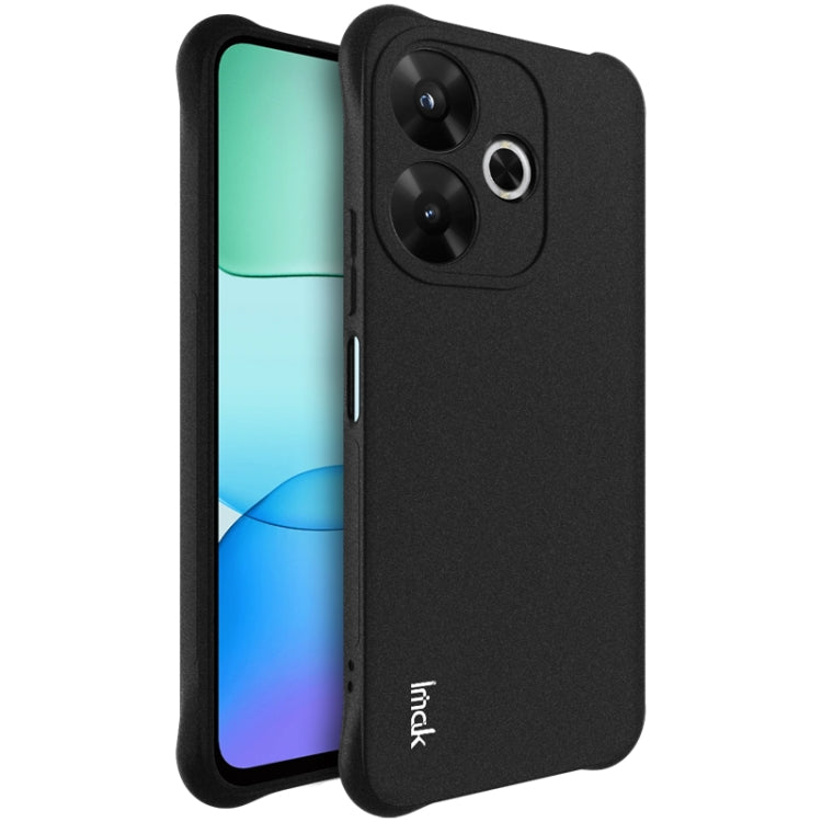 For Xiaomi POCO M6 4G imak Shockproof Airbag TPU Phone Case(Matte Black) - Xiaomi Cases by imak | Online Shopping UK | buy2fix