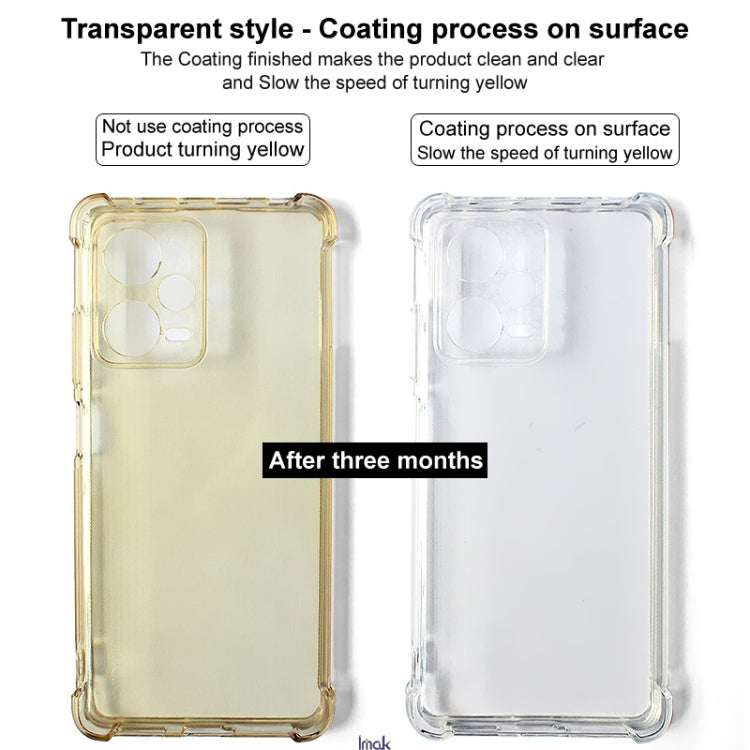 For Xiaomi POCO M6 4G imak Shockproof Airbag TPU Phone Case(Transparent Black) - Xiaomi Cases by imak | Online Shopping UK | buy2fix