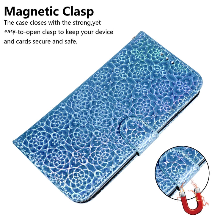 For Xiaomi Redmi K70 / K70 Pro Colorful Magnetic Buckle Leather Phone Case(Blue) - K70 Cases by buy2fix | Online Shopping UK | buy2fix