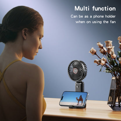 Yesido YF10 Foldable Silent Handheld USB Charging Fan(Black) - Electric Fans by Yesido | Online Shopping UK | buy2fix