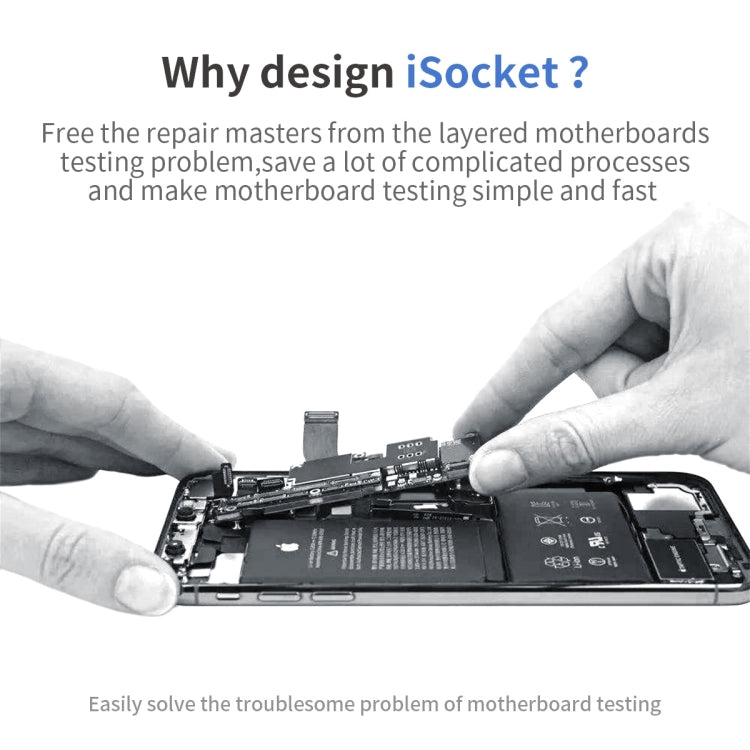 QianLi iSocket Series 8 in 1 Motherboard Layered Test Stand For iPhone 15 Series - Repair Platform by QIANLI | Online Shopping UK | buy2fix