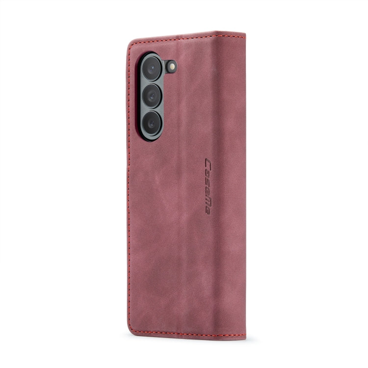 For Samsung Galaxy Z Fold6 5G CaseMe 013 Multifunctional Horizontal Flip Leather Phone Case(Wine Red) - Galaxy Z Fold6 5G Cases by CaseMe | Online Shopping UK | buy2fix