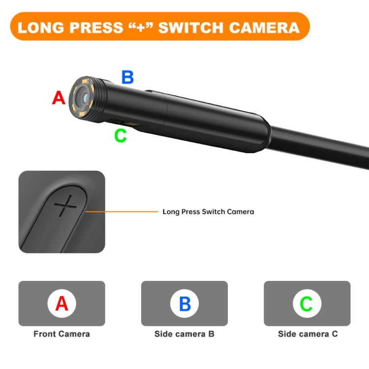 Y15 8mm Single Camera WiFi Connected Hard Cable HD Industrial Endoscope, Length:5m(Black) -  by buy2fix | Online Shopping UK | buy2fix