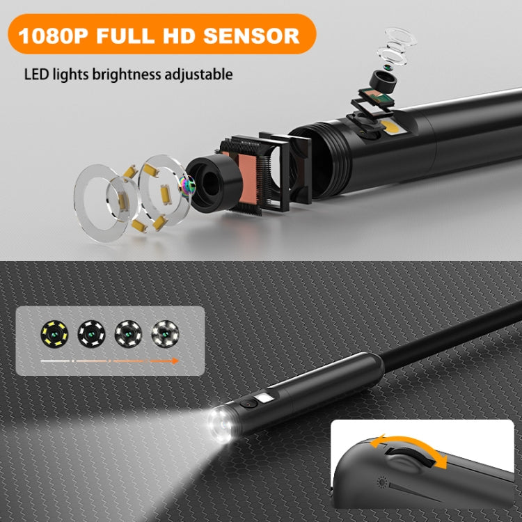 Y15 8mm Single Camera WiFi Connected Hard Cable HD Industrial Endoscope, Length:5m(Black) -  by buy2fix | Online Shopping UK | buy2fix