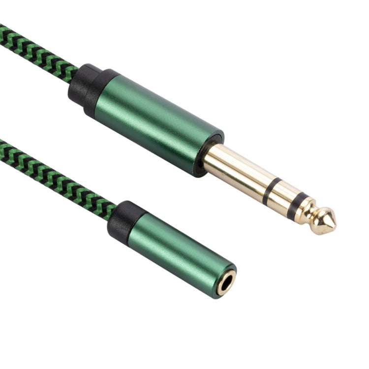 6.35mm Male to 3.5mm Female Audio Adapter Cable, Length:2m(Green) - Aux Cable by buy2fix | Online Shopping UK | buy2fix