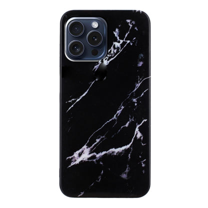 For iPhone 16 Pro Max IMD Marble TPU Phone Case(Black) - iPhone 16 Pro Max Cases by buy2fix | Online Shopping UK | buy2fix