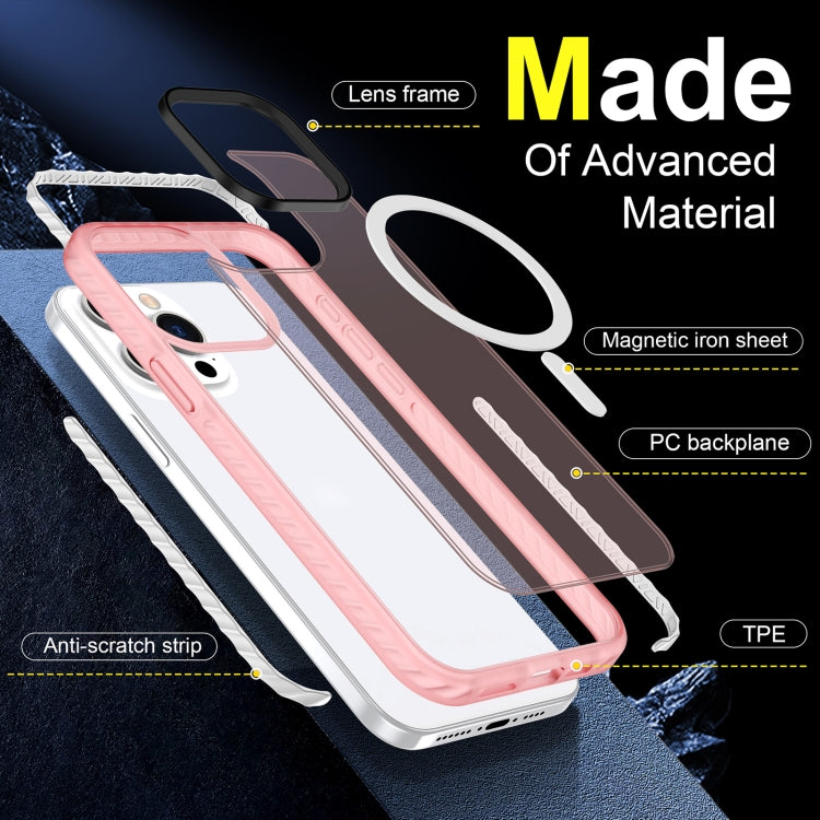 For iPhone 13 Pro Max Skin Feel Airbag Shockproof MagSafe Phone Case(Pink) - iPhone 13 Pro Max Cases by buy2fix | Online Shopping UK | buy2fix