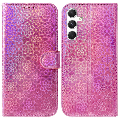 For Samsung Galaxy S25+ 5G Colorful Magnetic Buckle Leather Phone Case(Pink) - Galaxy S25+ 5G Cases by buy2fix | Online Shopping UK | buy2fix