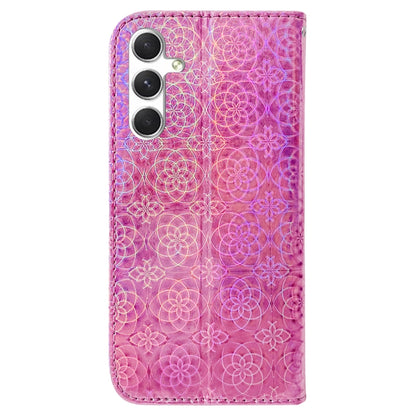 For Samsung Galaxy S25+ 5G Colorful Magnetic Buckle Leather Phone Case(Pink) - Galaxy S25+ 5G Cases by buy2fix | Online Shopping UK | buy2fix