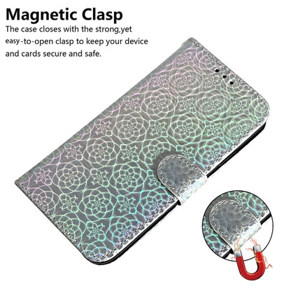 For Samsung Galaxy S25 Ultra 5G Colorful Magnetic Buckle Leather Phone Case(Silver) - Galaxy S25 Ultra 5G Cases by buy2fix | Online Shopping UK | buy2fix