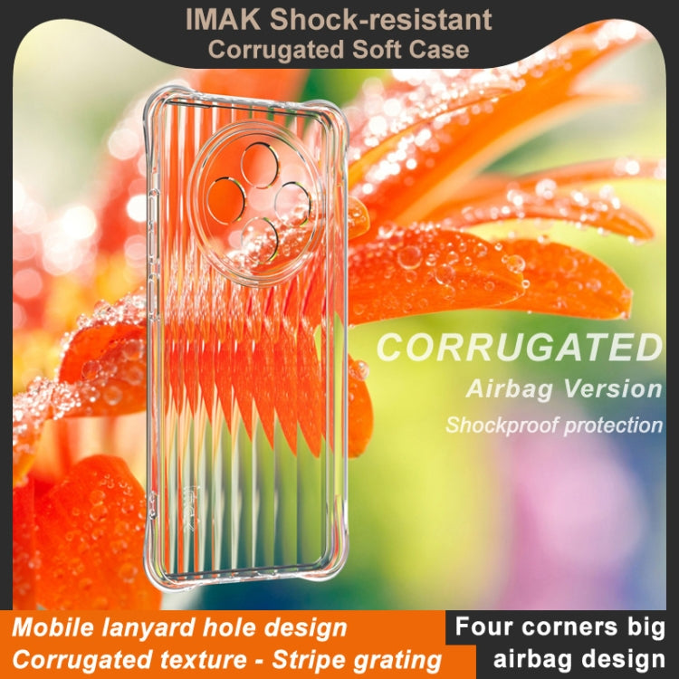 For OPPO Reno12 F 5G IMAK Corrugated Texture Airbag TPU Phone Case(Transparent) - OPPO Cases by imak | Online Shopping UK | buy2fix