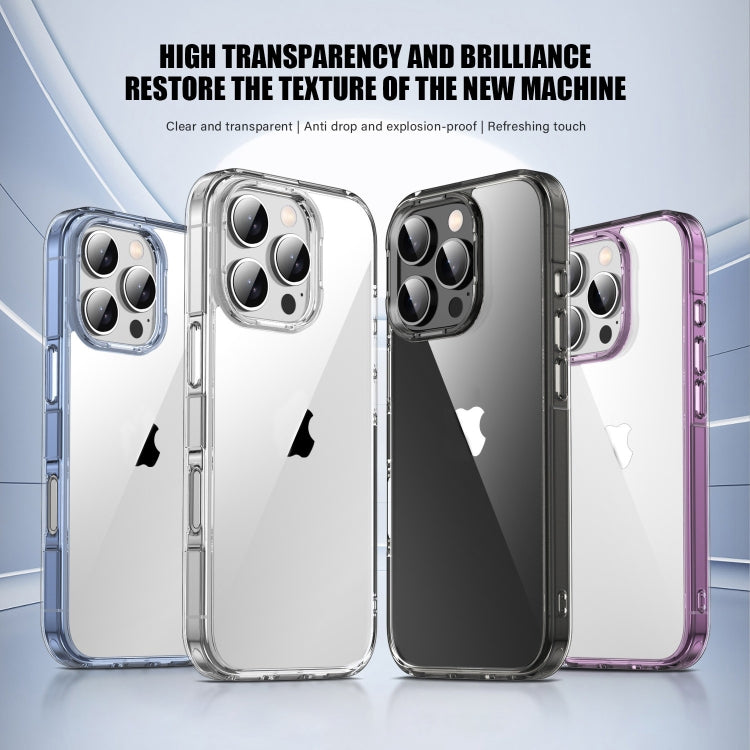 For iPhone 16 Plus PC Hybrid TPU Full Coverage Shockproof Phone Case(Transparent) - iPhone 16 Plus Cases by buy2fix | Online Shopping UK | buy2fix