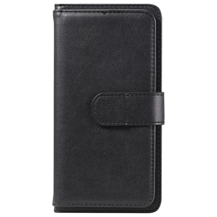 For Redmi K70 Multi-Function Wallet 10 Card Slots Leather Phone Case(Black) - K70 Cases by buy2fix | Online Shopping UK | buy2fix