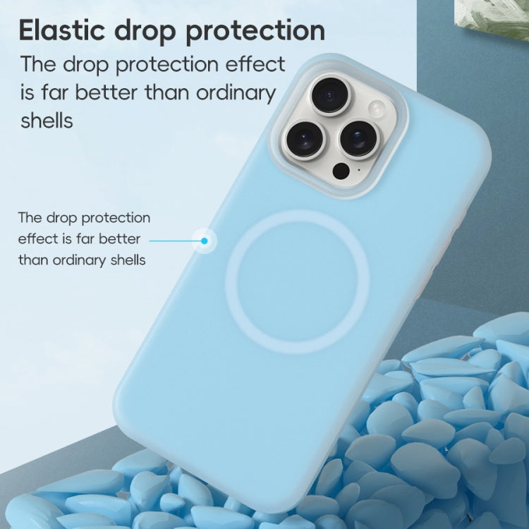 For iPhone 16 Pro Max Jelly Liquid Silicone MagSafe Magnetic Phone Case(White) - iPhone 16 Pro Max Cases by buy2fix | Online Shopping UK | buy2fix