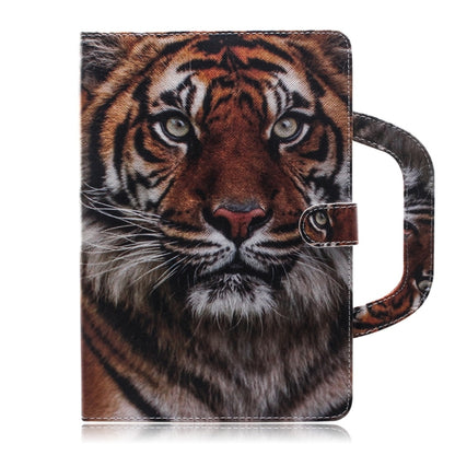 For Samsung Galaxy Tab S7 T870 (2020) 3D Colored Drawing Horizontal Flip Leather Case with Holder & Card Slot & Wallet & Handle(Siberian Tiger) - Other Galaxy Tab PC by buy2fix | Online Shopping UK | buy2fix