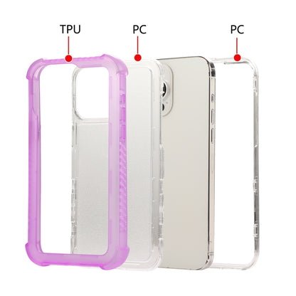 For iPhone 16 Plus Transparent Matte TPU Hybrid PC 3-in-1 Phone Case(White) - iPhone 16 Plus Cases by buy2fix | Online Shopping UK | buy2fix