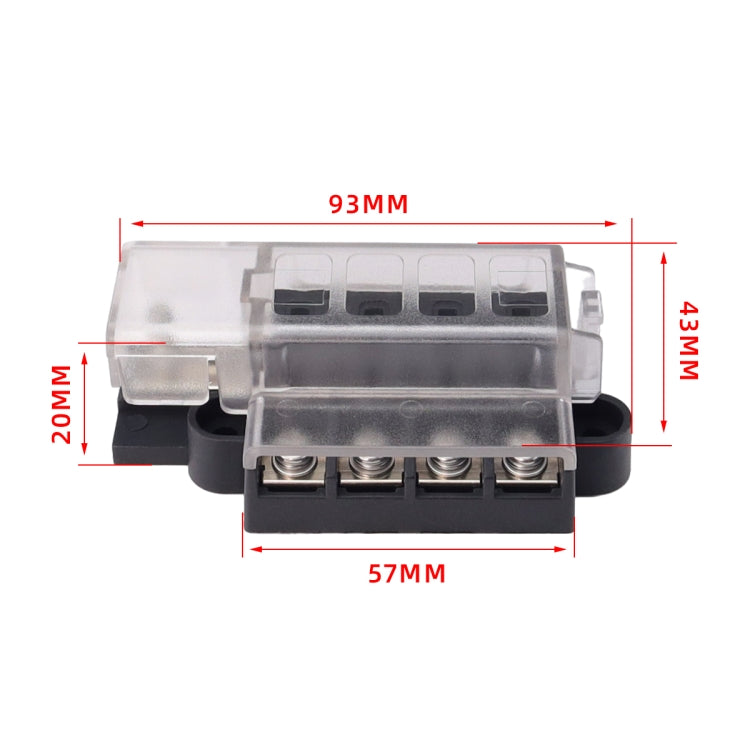 4 Way Fuse Block with 16pcs Terminals - Fuse by buy2fix | Online Shopping UK | buy2fix