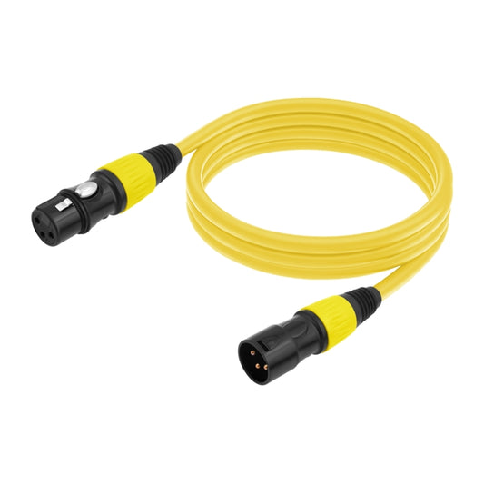 JC1015 XLR 3pin Male to Female Audio Cable, Length:3m(Yellow) - Microphone Audio Cable & Connector by buy2fix | Online Shopping UK | buy2fix