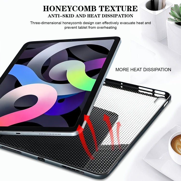 For Samsung Galaxy Tab S9 / S9 FE Color Painting Pattern Smart Tablet TPU Case(Butterfly Circle) - Galaxy Tab S9 Cases by buy2fix | Online Shopping UK | buy2fix