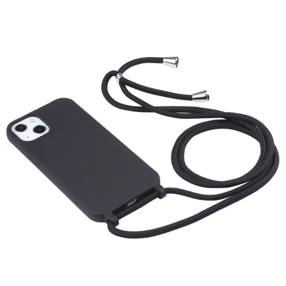 For iPhone 16 Pro Max Candy Colors TPU Protective Phone Case with Lanyard(Black) - iPhone 16 Pro Max Cases by buy2fix | Online Shopping UK | buy2fix