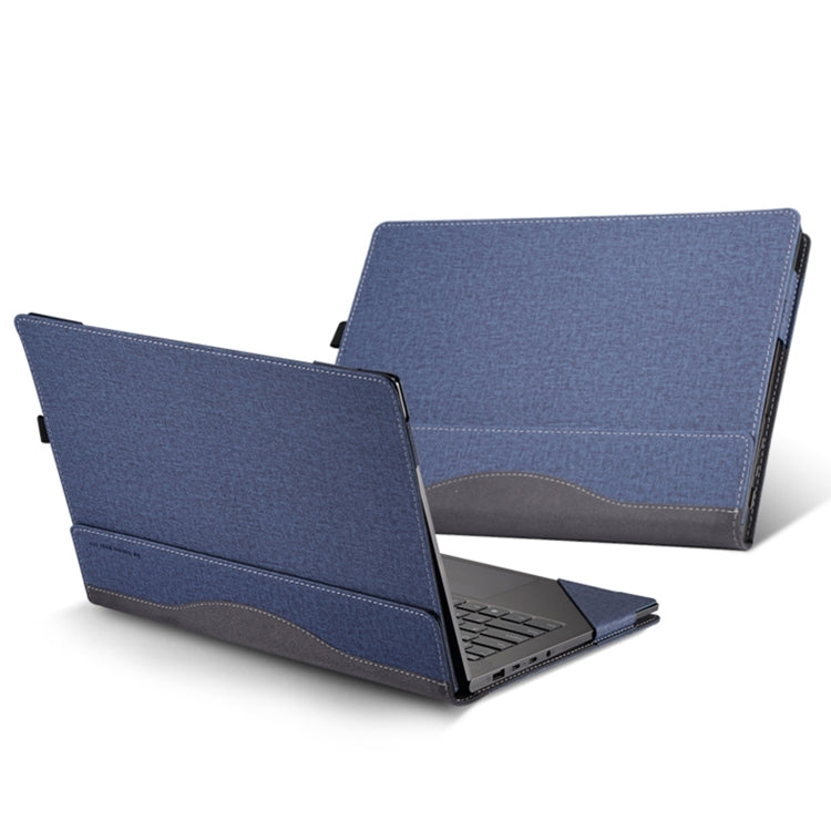 For MicroSoft Surface Laptop 15 inch Leather Laptop Shockproof Protective Case(Dark Blue) - Screen & Keyboard Cover by buy2fix | Online Shopping UK | buy2fix