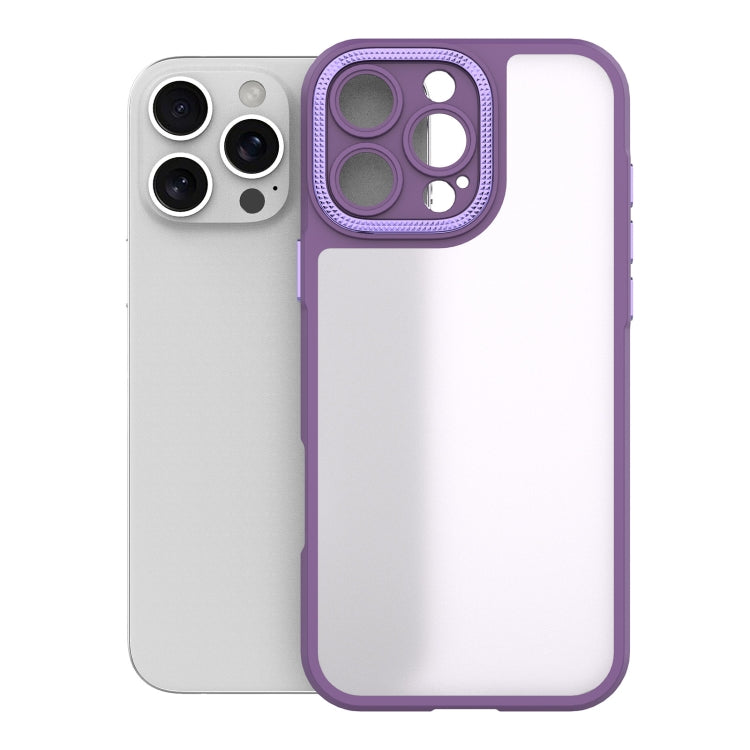 For iPhone 16 Pro Max Bodyguard Micro Matte PC Hybrid TPU Phone Case(Purple) - iPhone 16 Pro Max Cases by buy2fix | Online Shopping UK | buy2fix