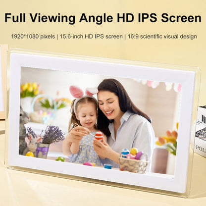 15.6 inch IPS Screen Digital Cloud Photo Frame Wall Mounted LED Advertising Machine, Plug Type:UK Plug(Black) - 15 inch Above by buy2fix | Online Shopping UK | buy2fix