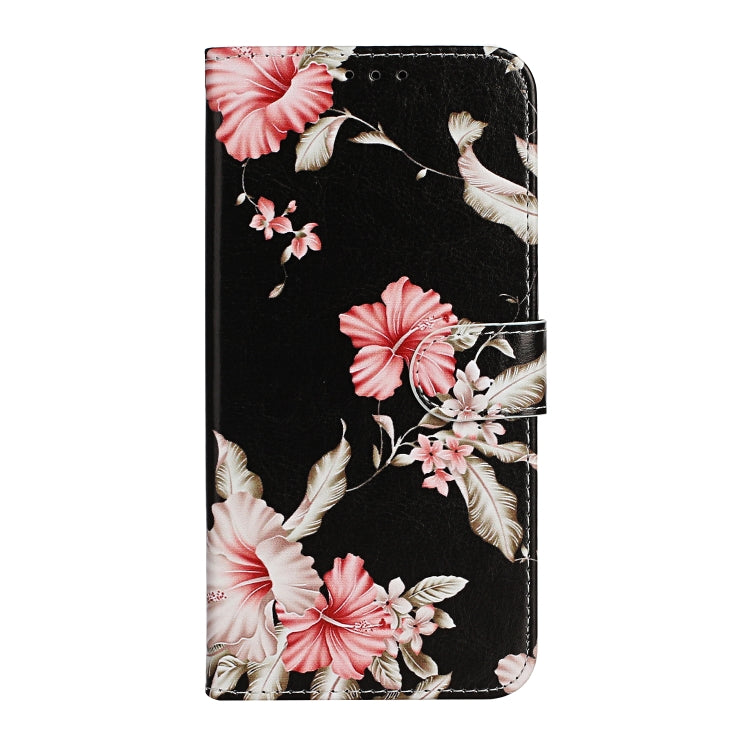 For iPhone 16 Pro Colored Drawing Marble Pattern Leather Phone Case(Azalea) - iPhone 16 Pro Cases by buy2fix | Online Shopping UK | buy2fix