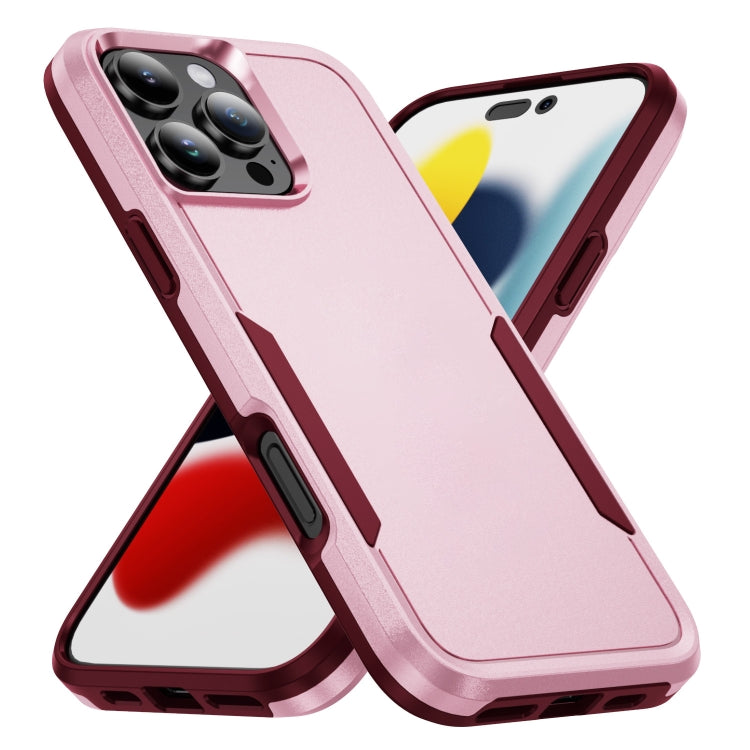 For iPhone 16 Pro Pioneer Armor Heavy Duty PC + TPU Phone Case(Pink+Rose Red) - iPhone 16 Pro Cases by buy2fix | Online Shopping UK | buy2fix