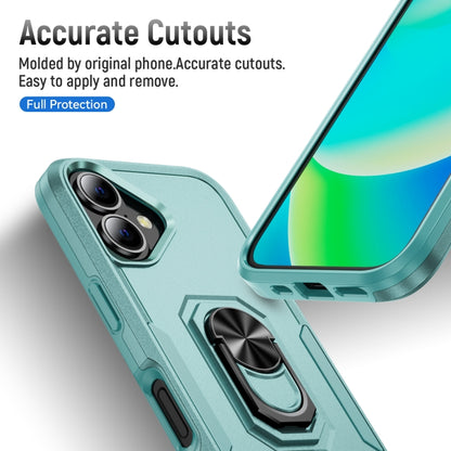 For iPhone 16 Pioneer Armor Heavy Duty PC + TPU Phone Case with Holder(Green) - iPhone 16 Cases by buy2fix | Online Shopping UK | buy2fix