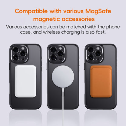 For iPhone 16 Pro Fine Hole Frosted MagSafe Magnetic Phone Case(Titanium Blue) - iPhone 16 Pro Cases by buy2fix | Online Shopping UK | buy2fix